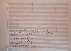 partition manuscrite