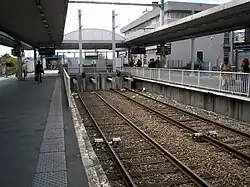 Voies centrales en impasse.