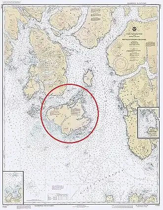 Carte de l'île Duke.