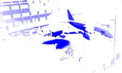 Acquisition laser en trois dimensions dans un environnement intérieur.