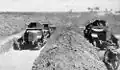 Section de véhicules blindés du RNAS sur le front de Turquie.