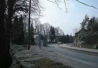 La route à Kristiansand.