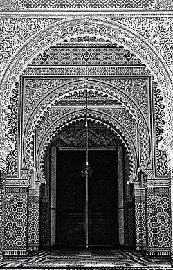 Une porte de la mosquée As-Sunna à Rabat, décembre 2013.