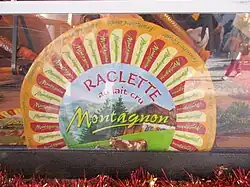 Meule de raclette au lait cru de Franche-Comté