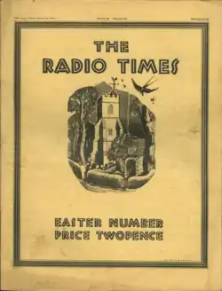 Motif gravé pour la couverture de Radio Times (1934)