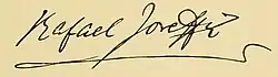 signature de Rafael Joseffy