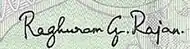 signature de Raghuram Rajan