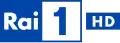 Ancien logo de Rai 1 HD du 25 octobre 2013 au 12 septembre 2016