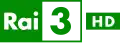 Ancien logo de Rai 3 HD du 25 octobre 2013 au 12 septembre 2016