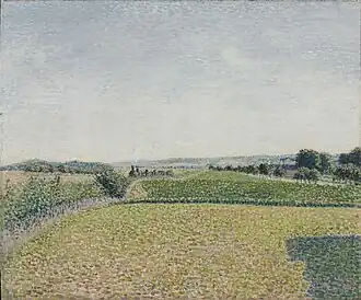 Camille Pissarro, Le Chemin de fer à Dieppe (1886).