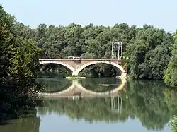 pont ferroviaire Brescia-Cremone à Robecco d'Oglio