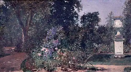 Versailles, le jardin du Roi, 1914, huile sur toile, 17&nbsp;×&nbsp;30&nbsp;cm, Versailles, musée Lambinet.