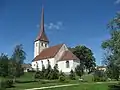 Vue de l'église luthérienne de Rakvere.