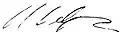 Signature de Ramón José Velásquez