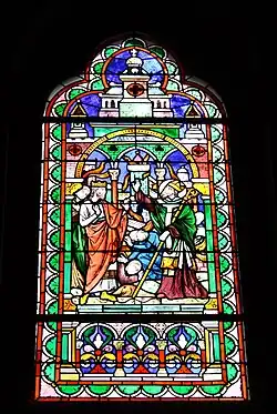 Eugène Oudinot, Saint Lubin avec Childebert Ier (XIXe&nbsp;siècle), Rambouillet, église Saint-Lubin-et-Saint-Jean-Baptiste.