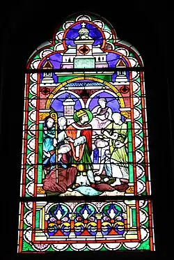 Eugène Oudinot, Saint Lubin soignant les malades (XIXe&nbsp;siècle), Rambouillet, église Saint-Lubin-et-Saint-Jean-Baptiste.