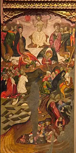 Jugement dernier. Détail du Retable de Guimera.