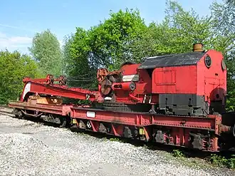 Grue à vapeur britannique Ransomes & Rapier 81S.