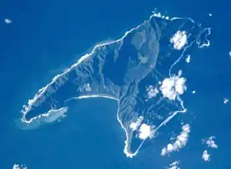 Image satellite de l'île Raoul
