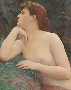 La Poésie, Salon de 1893, huile sur toile, panneau décoratif pour le Salon des Lettres à l'Hôtel de Ville de Paris, France