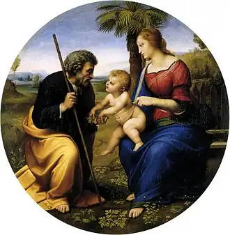 La Sainte Famille au palmier, Raphaël (1506), National Galleries of Scotland.