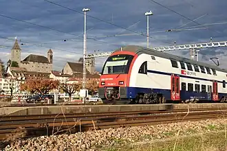 Une composition de la ligne S15 à Rapperswil (Saint-Gall).