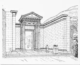 Reconstitution du Petit Propylée.