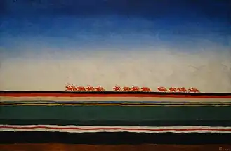 La Charge de la cavalerie rouge (vers 1932),musée RusseSaint-Pétersbourg.