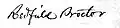 Signature de Redfield Proctor