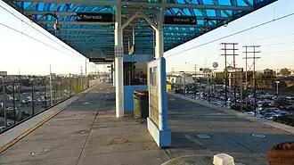 Vue de la plateforme centrale.