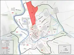 Limites de la Regio VII Via Lata.