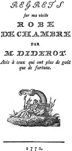 Image illustrative de l’article Regrets sur ma vieille robe de chambre