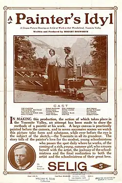 Description de l'image Release flier for A PAINTER'S IDYL, 1911.jpg.