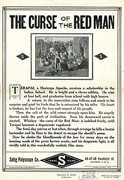 Description de l'image Release flier for THE CURSE OF THE RED MAN, 1911.jpg.