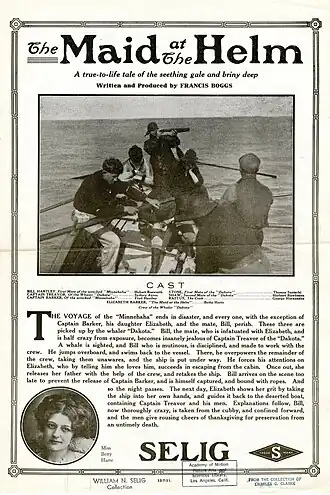 Description de l'image Release flier for THE MAID AT THE HELM, 1911.jpg.