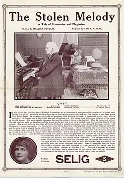 Description de l'image Release flier for THE STOLEN MELODY, 1913.jpg.