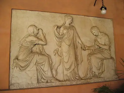 Monument à Clelia Severini (1825), Rome, basilique San Lorenzo in Lucina.