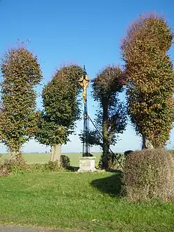 Calvaire à l'entrée.
