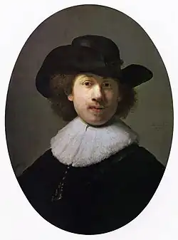 Rembrandt, Autoportrait, huile sur bois, 1632