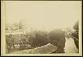 Le jardin des remparts et le toit des lavoirs à la fin du XIXe&nbsp;siècle.