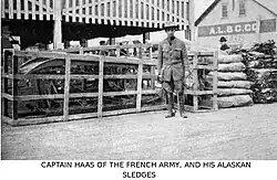 René Haas et les traîneaux, en Alaska.