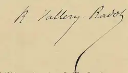 signature de René Vallery-Radot