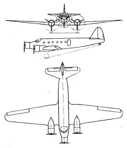 Description de l'image Renard R.35 3-view L'Aerophile June 1937.jpg.