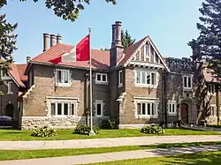 Residence of the Peruvian Ambassador to Canada at the intersection with Helena Street.