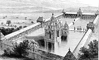 Dessin de 1870 tentant une reconstitution