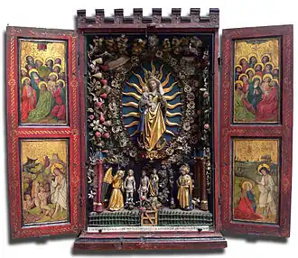 Retable flamand du Brabant (XVIe&nbsp;siècle).