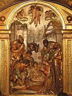 La Nativité par Gregorio Fernández, 1614, monastère de las Huelgas Reales&nbsp;(es), Valladolid