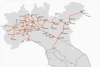 Image illustrative de l’article Société pour les chemins de fer de la Haute-Italie