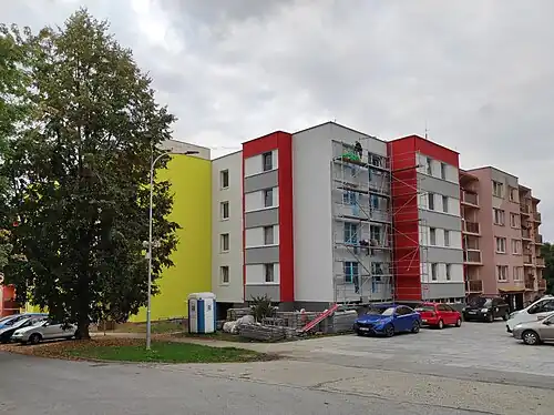 Immeubles résidentiels rénovés.