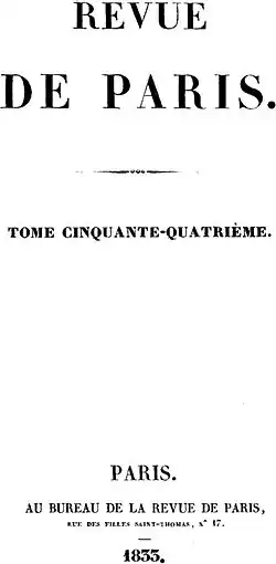 Image illustrative de l’article Revue de Paris